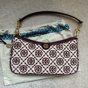 Tory Burch T-monogram chenille shoulder bag